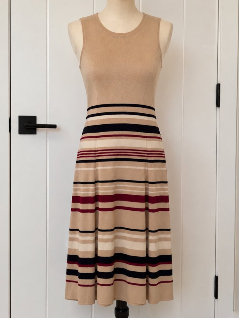 Strawberry Fields Japan Striped Knit Knee Length Dress
